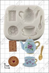 'Tea & Biscuits' Silicone Mould